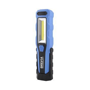 Ліхтар ТМ Brevia LED Інспекційна лампа 3W COB+1W LED 300lm, 2000mAh, microUSB, блістер