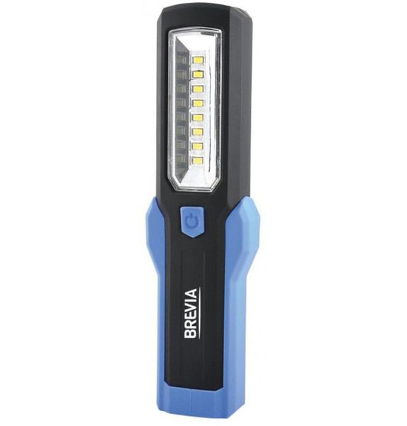 Фонарь Brevia LED Инспекционная лампа 8SMD+1W LED 300lm, 3xAA, (11310)