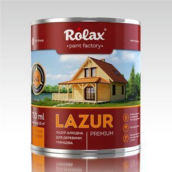 Лазурь Premium №101 Rolax, 0.75 л, желтая