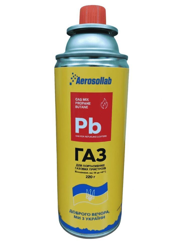 Балон газовий ТМ Aerosollab високий купол 220гр 1/24/1